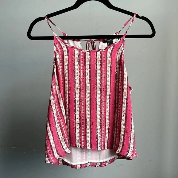 Forever 21 Tank Top | Bohemian Tank Top | Pink Tank Top | Summer | Lightweight - Picture 1 of 6